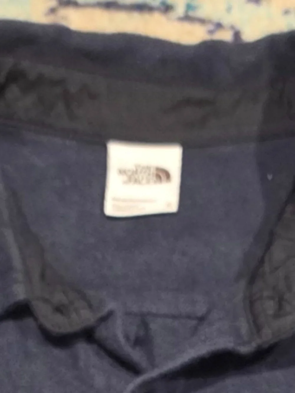 The North Face Navy Button Up Shirt Long Sleeve XL
